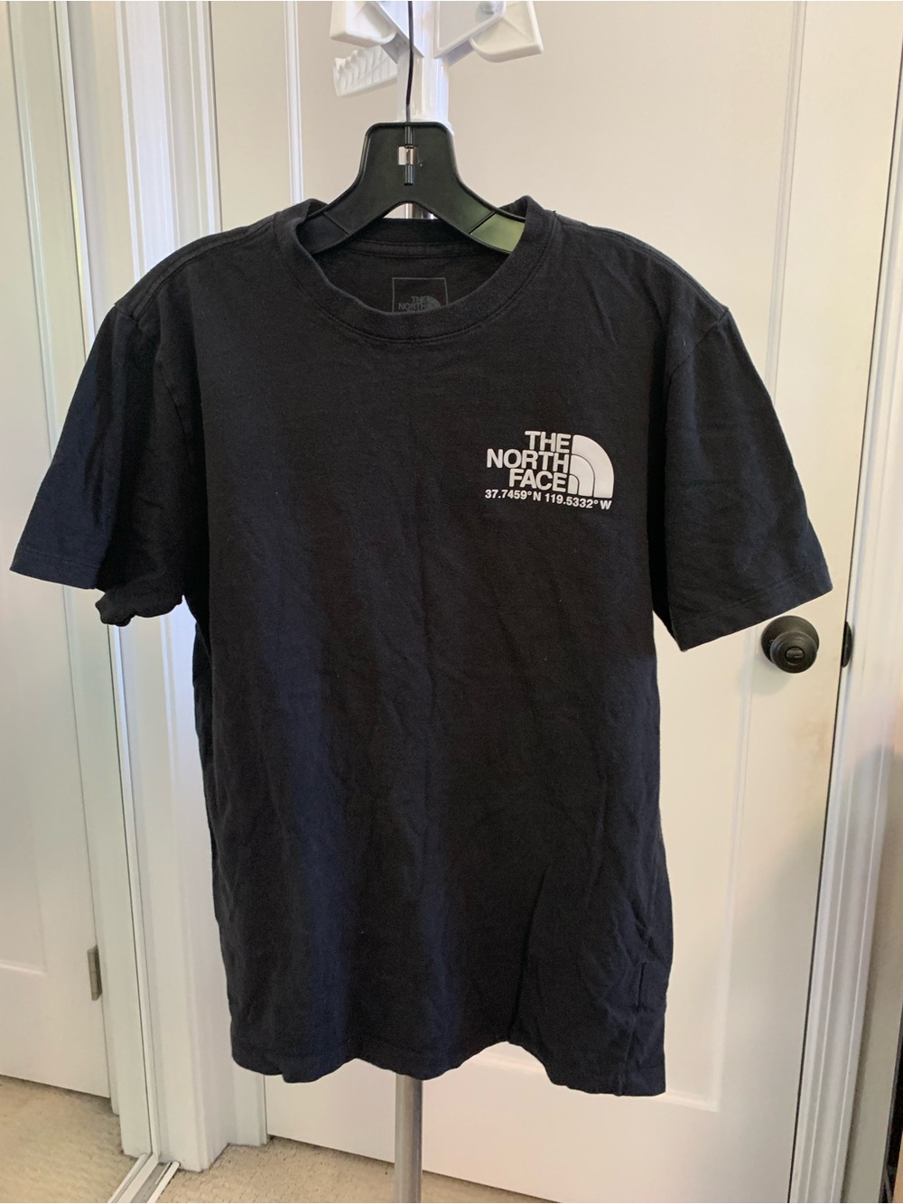 The North Face Men's Black Logo Crew Neck T-Shirt, Never Stop Exploring Medium